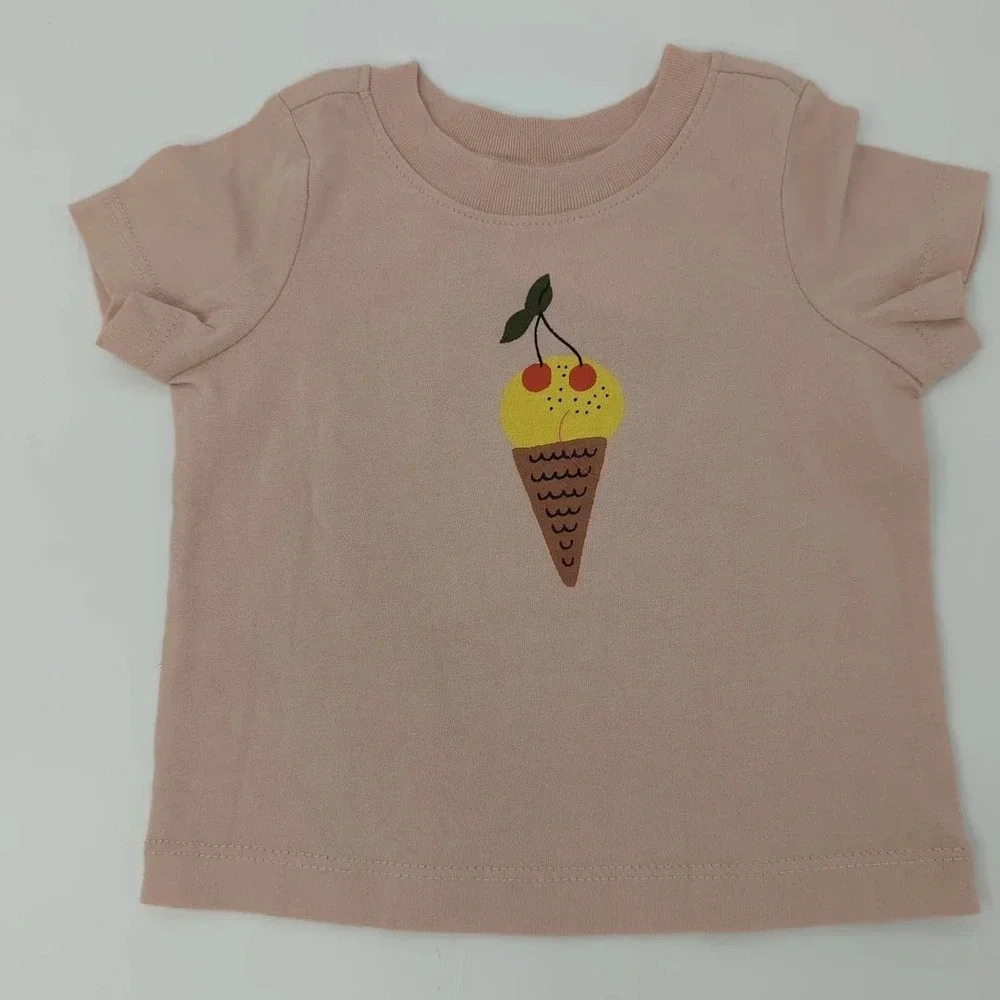 Hanna Andersson| baby girl Ice Cream T-shirt | 3-6m